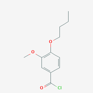 molecular formula C12H15ClO3 B1283246 4-Butoxy-3-methoxybenzoyl chloride CAS No. 3535-43-1