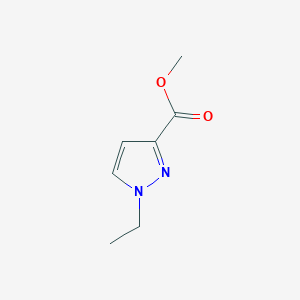 molecular formula C7H10N2O2 B1283247 1-乙基-1H-吡唑-3-羧酸甲酯 CAS No. 89943-27-1