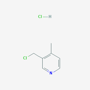 molecular formula C7H9Cl2N B1283261 3-(Chloromethyl)-4-methylpyridine hydrochloride CAS No. 1465-19-6