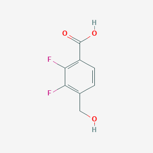 molecular formula C8H6F2O3 B12832801 2,3-Difluoro-4-(hydroxymethyl)benzoic acid 