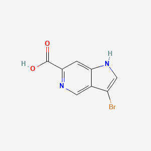 molecular formula C8H5BrN2O2 B12832883 3-Bromo-1H-pyrrolo[3,2-c]pyridine-6-carboxylic acid 