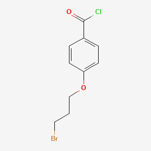 molecular formula C10H10BrClO2 B12832890 4-(3-Bromopropoxy)benzoyl chloride 