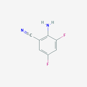 molecular formula C7H4F2N2 B1283290 2-氨基-3,5-二氟苯甲腈 CAS No. 126674-94-0