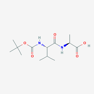 (S)-2-((S)-2-(tert-butoxycarbonylamino)-3-methylbutanamido)propanoic acid