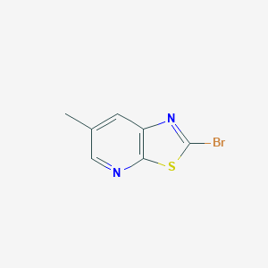 molecular formula C7H5BrN2S B12832972 2-Bromo-6-methylthiazolo[5,4-b]pyridine 
