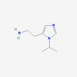 molecular formula C8H15N3 B12832985 2-(1-Isopropyl-1H-imidazol-5-yl)ethanamine 