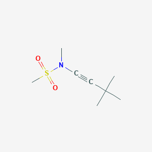 molecular formula C8H15NO2S B12832991 N-(3,3-Dimethylbut-1-yn-1-yl)-N-methylmethanesulfonamide 