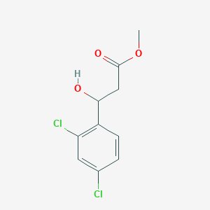 molecular formula C10H10Cl2O3 B12832994 Methyl 3-(2,4-dichlorophenyl)-3-hydroxypropanoate 