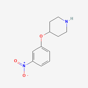 molecular formula C11H14N2O3 B1283305 4-(3-Nitrophenoxy)piperidine CAS No. 586412-89-7