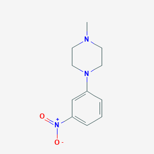 molecular formula C11H15N3O2 B128331 1-Methyl-4-(3-nitrophenyl)piperazine CAS No. 148546-97-8