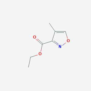 molecular formula C7H9NO3 B1283310 Ethyl 4-methylisoxazole-3-carboxylate CAS No. 38061-69-7