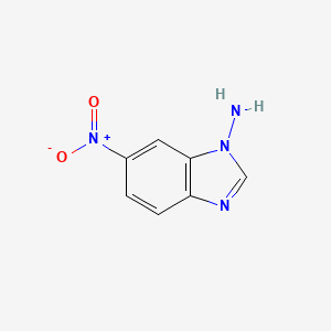 molecular formula C7H6N4O2 B12833137 6-Nitro-1H-benzo[D]imidazol-1-amine CAS No. 261710-05-8