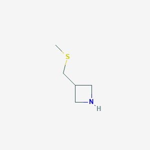 molecular formula C5H11NS B12833152 3-((Methylthio)methyl)azetidine 