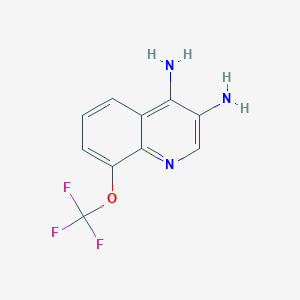 molecular formula C10H8F3N3O B12833209 8-(Trifluoromethoxy)quinoline-3,4-diamine 