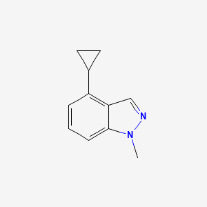 molecular formula C11H12N2 B12833210 4-Cyclopropyl-1-methyl-1H-indazole 