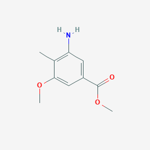 molecular formula C10H13NO3 B1283329 5-Amino-3-methoxy-4-methylbenzoic acid methyl ester CAS No. 69660-37-3
