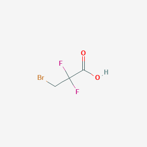 molecular formula C3H3BrF2O2 B1283335 3-Bromo-2,2-difluoropropanoic acid CAS No. 133281-20-6