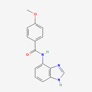 molecular formula C15H13N3O2 B12833395 N-(3H-Benzoimidazol-4-YL)-4-methoxy-benzamide CAS No. 887411-54-3