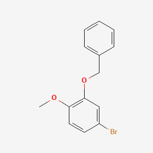 molecular formula C14H13BrO2 B1283350 2-(Benzyloxy)-4-bromo-1-methoxybenzene CAS No. 78504-28-6