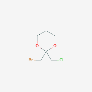 molecular formula C6H10BrClO2 B12833512 2-(Bromomethyl)-2-(chloromethyl)-1,3-dioxane CAS No. 60935-30-0