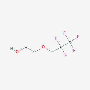 molecular formula C5H7F5O2 B1283360 2-(2,2,3,3,3-Pentafluoropropoxy)ethan-1-ol CAS No. 757-08-4