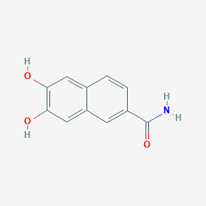 molecular formula C11H9NO3 B128337 6,7-Dihydroxy-2-naphthamide CAS No. 146515-37-9