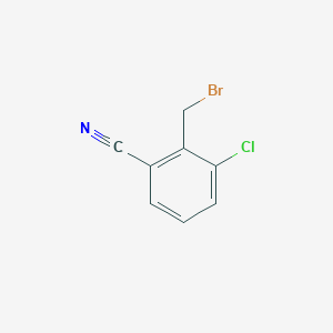 molecular formula C8H5BrClN B1283372 2-(Bromomethyl)-3-chlorobenzonitrile CAS No. 77533-18-7