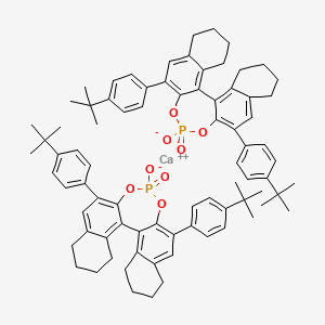 molecular formula C80H88CaO8P2 B12833760 calcium;10,16-bis(4-tert-butylphenyl)-13-oxido-12,14-dioxa-13λ5-phosphapentacyclo[13.8.0.02,11.03,8.018,23]tricosa-1(23),2,8,10,15,17-hexaene 13-oxide 