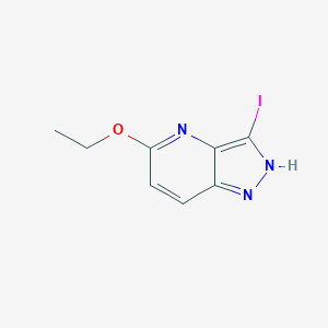 molecular formula C8H8IN3O B12833784 5-Ethoxy-3-iodo-1H-pyrazolo[4,3-B]pyridine CAS No. 1226903-86-1