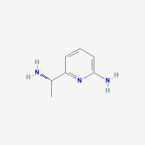 molecular formula C7H11N3 B12833790 (S)-6-(1-Aminoethyl)pyridin-2-amine 