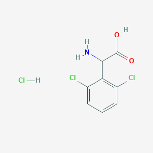 molecular formula C8H8Cl3NO2 B12833870 2-Amino-2-(2,6-dichlorophenyl)acetic acid hydrochloride 