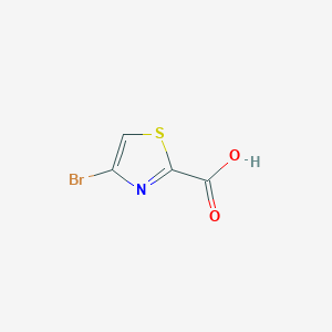 molecular formula C4H2BrNO2S B1283395 4-Bromo-1,3-thiazole-2-carboxylic acid CAS No. 88982-82-5