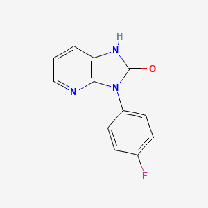 molecular formula C12H8FN3O B12834053 3-(4-Fluorophenyl)-1,3-dihydro-2H-imidazo[4,5-b]pyridin-2-one 
