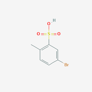 molecular formula C7H7BrO3S B1283415 5-Bromo-2-methylbenzene-1-sulfonic acid CAS No. 56919-17-6