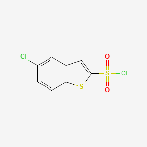 molecular formula C8H4Cl2O2S2 B1283421 5-Chloro-1-benzothiophene-2-sulfonyl chloride CAS No. 128851-98-9