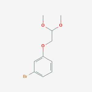 molecular formula C10H13BrO3 B1283423 1-Bromo-3-(2,2-dimethoxyethoxy)benzene CAS No. 62810-43-9