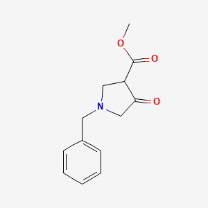 molecular formula C13H15NO3 B1283436 Methyl 1-benzyl-4-oxopyrrolidine-3-carboxylate CAS No. 329956-53-8