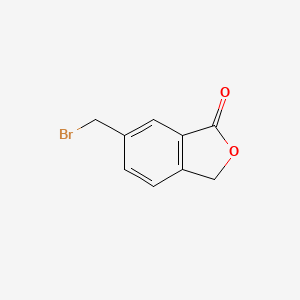 molecular formula C9H7BrO2 B1283439 6-(Bromomethyl)isobenzofuran-1(3H)-one CAS No. 177166-15-3