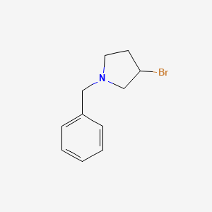 molecular formula C11H14BrN B1283440 1-Benzyl-3-bromopyrrolidine CAS No. 38042-74-9