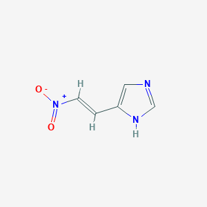 molecular formula C5H5N3O2 B12834422 4-(2-Nitrovinyl)-1H-imidazole 