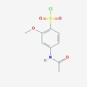 molecular formula C9H10ClNO4S B1283455 4-乙酰氨基-2-甲氧基苯磺酰氯 CAS No. 16781-12-7
