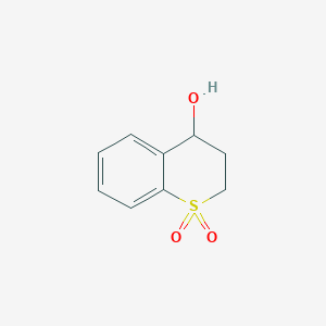 molecular formula C9H10O3S B1283466 4-Hydroxythiochroman 1,1-dioxide 