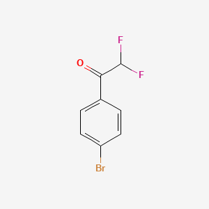 molecular formula C8H5BrF2O B1283467 1-(4-溴苯基)-2,2-二氟乙酮 CAS No. 173974-88-4