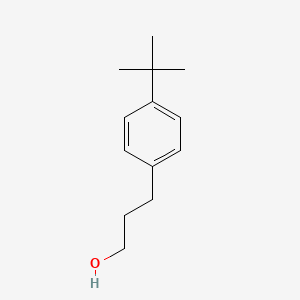 molecular formula C13H20O B1283468 3-(4-Tert-butylphenyl)propan-1-ol CAS No. 78574-08-0