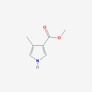 molecular formula C7H9NO2 B1283473 Methyl 4-methyl-1H-pyrrole-3-carboxylate CAS No. 40318-15-8
