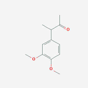 molecular formula C12H16O3 B1283475 3-(3,4-Dimethoxyphenyl)butan-2-one CAS No. 4156-24-5