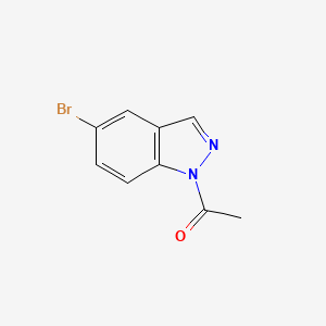 molecular formula C9H7BrN2O B1283477 1-(5-溴-1H-吲唑-1-基)乙酮 CAS No. 152626-92-1