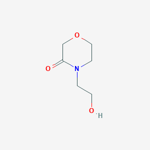 molecular formula C6H11NO3 B1283481 4-(2-Hydroxyethyl)morpholin-3-one CAS No. 41036-01-5