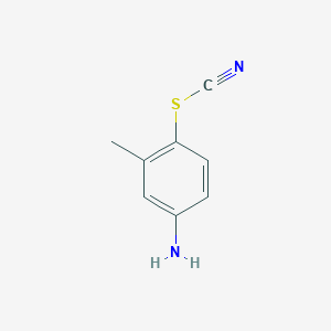 molecular formula C8H8N2S B12834848 3-Methyl-4-thiocyanatoaniline CAS No. 33192-11-9