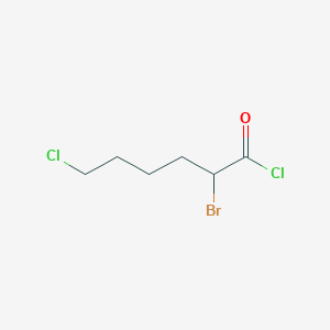 molecular formula C6H9BrCl2O B1283485 2-Bromo-6-chlorohexanoyl chloride CAS No. 41339-26-8